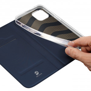 Калъф тип книга DUX DUCIS Skin Pro - iPhone 15 Plus син - Img 7