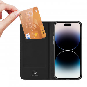 Калъф тип книга DUX DUCIS Skin Pro - iPhone 15 Pro Max черен - Img 1