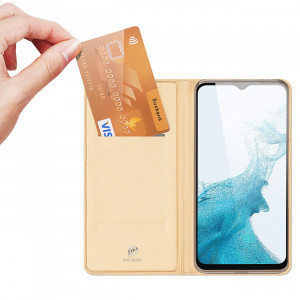 Калъф тип книга DUX DUCIS Skin Pro - Samsung Galaxy A23 / A23 5G златист - Img 3