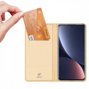 Калъф тип книга DUX DUCIS Skin Pro - Xiaomi 12 Pro / 12S Pro златист - Img 2
