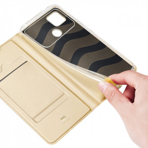 Калъф тип книга DUX DUCIS Skin Pro - Xiaomi Poco C40 златист - Img 7