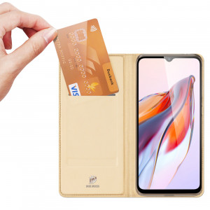 Калъф тип книга DUX DUCIS Skin Pro - Xiaomi Poco C55 / Redmi 12C Cover златист - Img 2