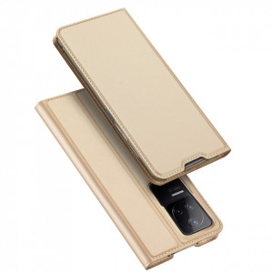 Калъф тип книга DUX DUCIS Skin Pro - Xiaomi Poco F4 златист - Img 1