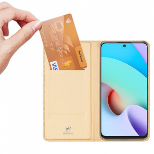 Калъф тип книга DUX DUCIS Skin Pro - Xiaomi Redmi 10 / 10 2022 / Note 11 4G златист - Img 3