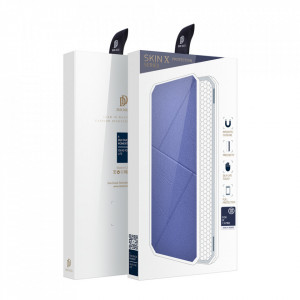Калъф тип книга DUX DUCIS Skin X - iPhone 13 Pro син - Img 5