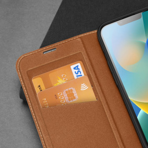Калъф тип книга DUX DUCIS Skin X2 - iPhone 14 Plus кафяв - Img 9