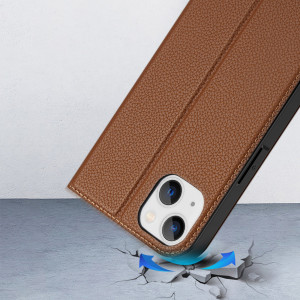 Калъф тип книга DUX DUCIS Skin X2 - iPhone 14 Plus кафяв - Img 12