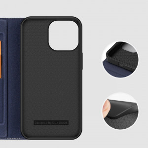 Калъф тип книга DUX DUCIS Skin X2 - iPhone 14 Pro Max син - Img 11