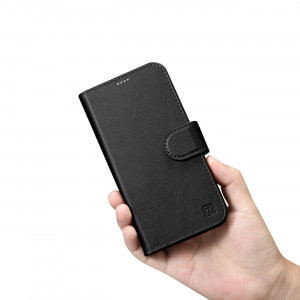 Калъф тип книга iCARER Wallet 2в1 против кражба - iPhone 14 Plus черен - Img 12