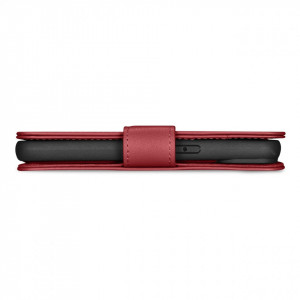 Калъф тип книга iCARER Wallet 2в1 против кражба - iPhone 14 Pro Cover червен - Img 4