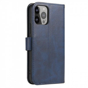 Калъф тип книга Magnet Elegant - iPhone 14 син - Img 4