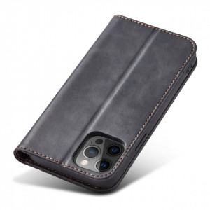 Калъф тип книга Magnet Fancy - iPhone 12 Pro Max черен - Img 5