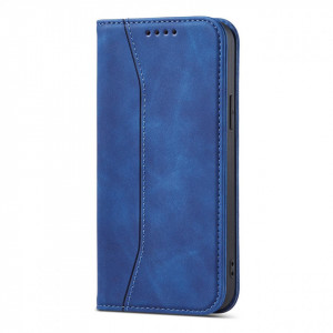 Калъф тип книга Magnet Fancy - iPhone 14 Pro син - Img 10