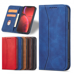 Калъф тип книга Magnet Fancy - iPhone 14 Pro син - Img 13
