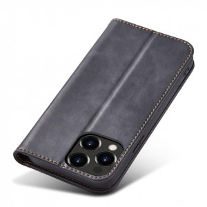 Калъф тип книга Magnet Fancy - iPhone 14 Pro черен - Img 3