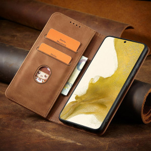 Калъф тип книга Magnet Fancy - Samsung Galaxy S23+ кафяв - Img 13
