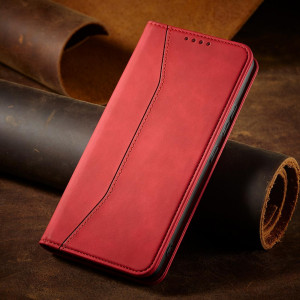 Калъф тип книга Magnet Fancy - Samsung Galaxy S23 Ultra червен - Img 8
