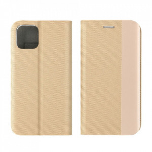 Калъф тип книга Sensitive - iPhone 12 / 12 Pro златист - Img 4