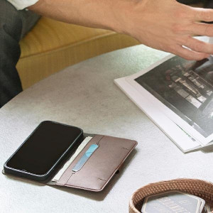 Калъф тип книга UNIQ Journa - iPhone 12 / 12 Pro сив тъмносив - Img 7