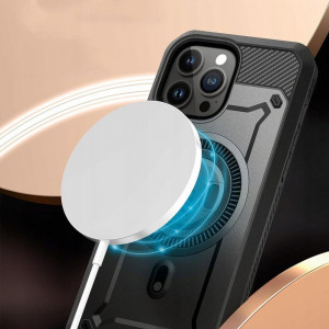 Калъф 360° със стойка и клипс SUPCASE Unicorn Beetle Pro Magsafe - iPhone 15 Pro черен - Img 6