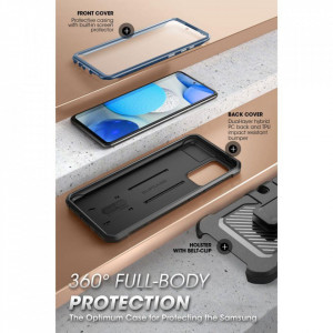 Калъф 360° със стойка и клипс SUPCASE Unicorn Beetle Pro - Samsung Galaxy A53 5G тъмносин - Img 3