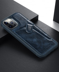 Кожен гръб с джоб за карти NILLKIN Aoge - iPhone 12 mini черен - Img 14