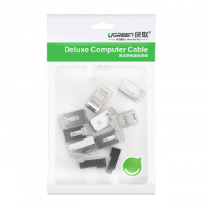 Комплект от 10 бр. RJ45 накрайник UGREEN 8P8C (UTP Cat. 6 / Cat. 5 / Cat. 5e) (NW111) сребрист - Img 5