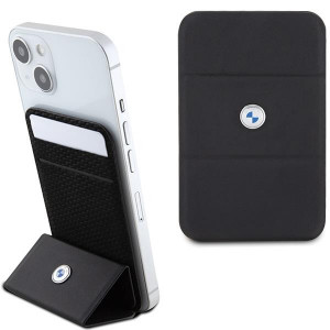 Магнитен джоб за карти със стойка BMW Signature Collection BMWCSMRSK MagSafe черен - Img 1