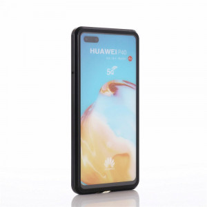 Магнитен калъф 360° WOZINSKY със защита на камерата - Huawei P40 черен - Img 4