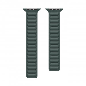 Магнитна каишка Dux Ducis Strap BL - Apple Watch 41mm Series 9 / 41mm Series 8 / 41mm Series 7 / 40mm Series 6 / 40mm SE / 40mm Series 5 / 40mm Series 4 / 38mm Series 3 / 38mm Series 2 / 38mm (1st gen) зелена - Img 3