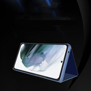 Огледален калъф тип книга Clear View - Samsung Galaxy S22+ син - Img 2