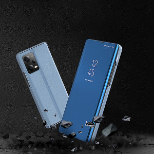 Огледален калъф тип книга Clear View - Xiaomi Poco X5 / Redmi Note 12 черен - Img 8