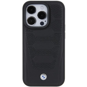 Оригинален гръб от еко кожа BMW Leather Seats - iPhone 15 Pro Max черен - Img 3
