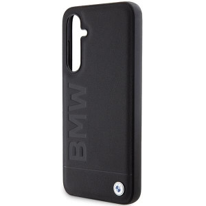 Оригинален гръб от естествена кожа BMW Leather Hot Stamp BMHCS23FESLLBK - Samsung Galaxy S23 FE черен - Img 5