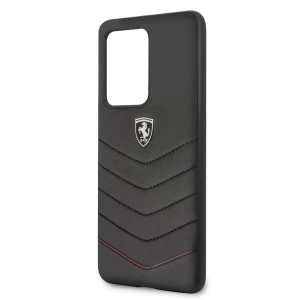 Оригинален гръб от естествена кожа FERRARI Heritage Quilted FEHQUHCS69BK - Samsung Galaxy S20 Ultra / S20 Ultra 5G черен - Img 10