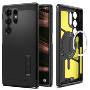 Оригинален гръб със стойка SPIGEN Tough Armor MagSafe - Samsung Galaxy S24 Ultra черен - Img 3