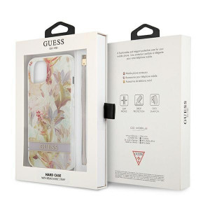 Оригинален гръб с връзка GUESS Flower GUHCP13SHFLSU - iPhone 13 mini лилав - Img 8