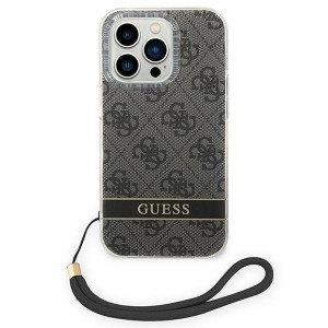 Оригинален гръб с гривна GUESS 4G Print Strap GUOHCP14XH4STK - iPhone 14 Pro Max черен - Img 2