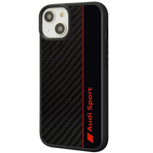 Оригинален гръб AUDI Carbon Fiber Stripe AUS-TPUPCIP14-R8 / D1-BK - iPhone 14 черен - Img 3