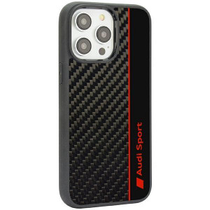 Оригинален гръб AUDI Carbon Fiber Stripe AUS-TPUPCIP14PM-R8 / D1-BK - iPhone 14 Pro Max черен - Img 3