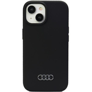 Оригинален гръб AUDI Silicone - iPhone 15 Plus черен - Img 1