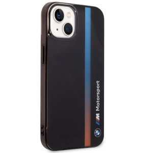 Оригинален гръб BMW IML Tricolor Stripe BMHCP14S22HVGV - iPhone 14 черен - Img 4