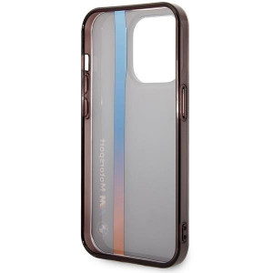 Оригинален гръб BMW IML Tricolor Stripe BMHCP14X22HVGV - iPhone 14 Pro Max черен - Img 7