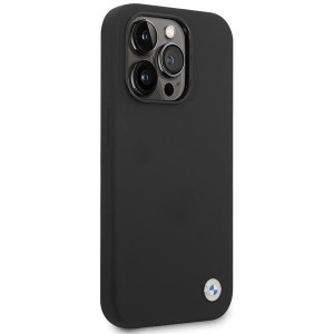 Оригинален гръб BMW Silicone Metal Logo - iPhone 15 Pro черен - Img 4