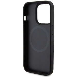 Оригинален гръб FERRARI Carbon Metal Logo MagSafe - iPhone 15 Pro черен - Img 7