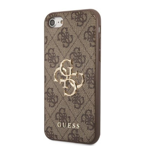 Оригинален гръб GUESS 4G Big Metal Logo GUHCI84GMGBR - iPhone 7 / 8 / SE (2nd gen) / SE (3rd gen) кафяв - Img 2