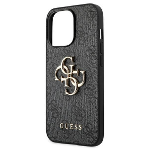 Оригинален гръб GUESS 4G Big Metal Logo GUHCP13X4GMGGR - iPhone 13 Pro Max сив - Img 6