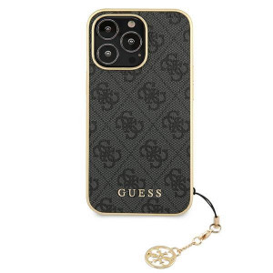 Оригинален гръб GUESS 4G Charms GUHCP13XGF4GGR - iPhone 13 Pro Max сив - Img 3