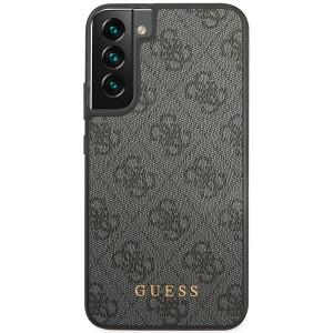 Оригинален гръб GUESS 4G Metal Gold Logo GUHCS23SG4GFGR - Samsung Galaxy S23 сив - Img 3