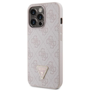 Оригинален гръб GUESS 4G Metal Logo с презрамка GUHCP13LP4TDSCPP - iPhone 13 Pro розов - Img 2